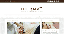 Desktop Screenshot of iderma-barcelona.com